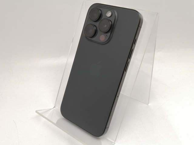 【中古】Apple 国内版 【SIMフリー】 iPhone 15 Pro 256GB ブラックチタニウム MTUC3J/A【津田沼】保証期間１ヶ月【ランクA】