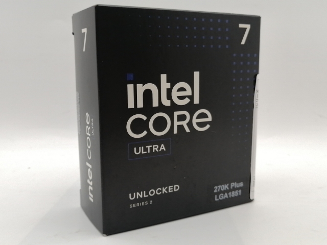 【未使用】Intel Core Ultra 7 270K Plus (3.7GHz) Box LGA1851/24C(P:8C/E:16C)/24T/L3 36M/Intel Graphics/PBP125W【津田沼】保証期間１週間