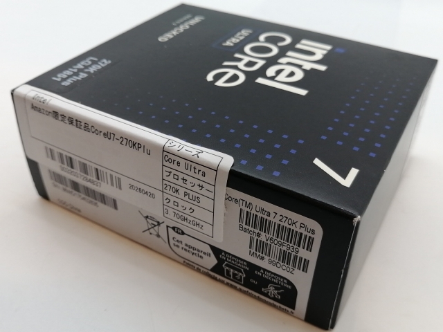 【未使用】Intel Core Ultra 7 270K Plus (3.7GHz) Box LGA1851/24C(P:8C/E:16C)/24T/L3 36M/Intel Graphics/PBP125W【津田沼】保証期間１週間_3