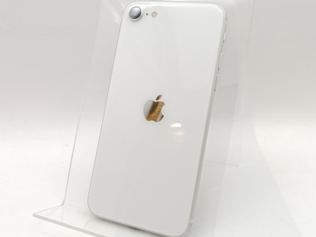 【中古】Apple 国内版 【SIMフリー】 iPhone SE（第2世代） 128GB ホワイト MXD12J/A【津田沼】保証期間１週間【ランクC】