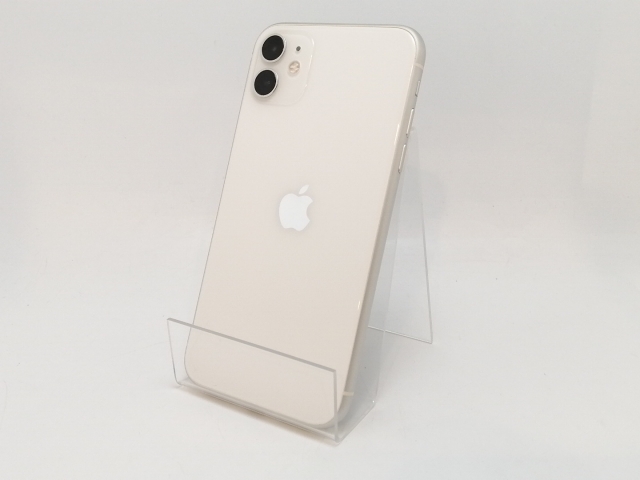 【中古】Apple SoftBank 【SIMロック解除済み】 iPhone 11 64GB ホワイト MWLU2J/A【津田沼】保証期間１ヶ月【ランクC】
