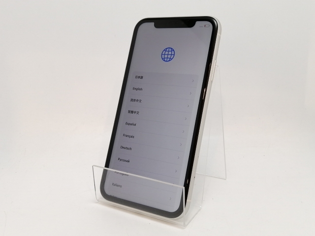 【中古】Apple SoftBank 【SIMロック解除済み】 iPhone 11 64GB ホワイト MWLU2J/A【津田沼】保証期間１ヶ月【ランクC】_1