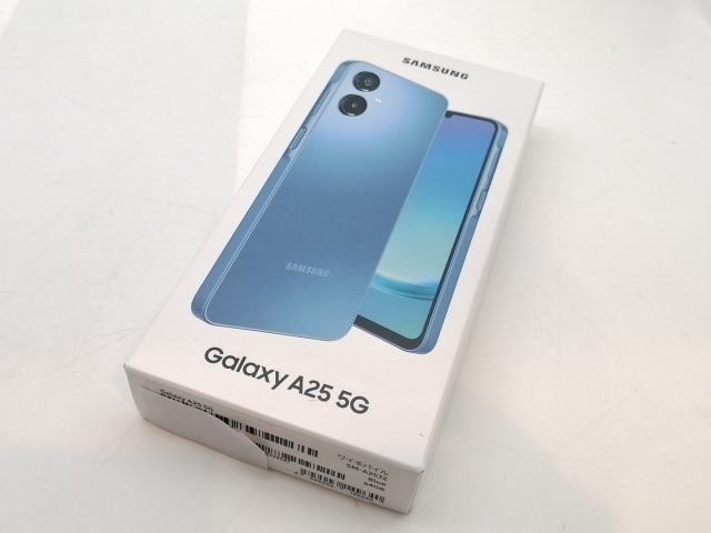【未使用】SAMSUNG ymobile 【SIMフリー】 Galaxy A25 5G ブルー 4GB 64GB SCSBC1【津田沼】保証期間３ヶ月