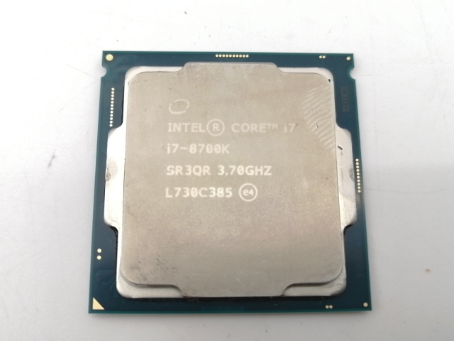 中古】Intel Core i7-8700K (3.7GHz/TB:4.7GHz) BOX LGA1151/6C/12T/L3 