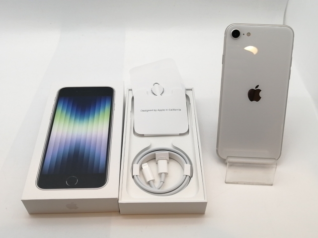 【中古】Apple SoftBank 【SIMフリー】 iPhone SE（第3世代） 64GB スターライト MMYD3J/A【津田沼】保証期間１ヶ月【ランクA】_7
