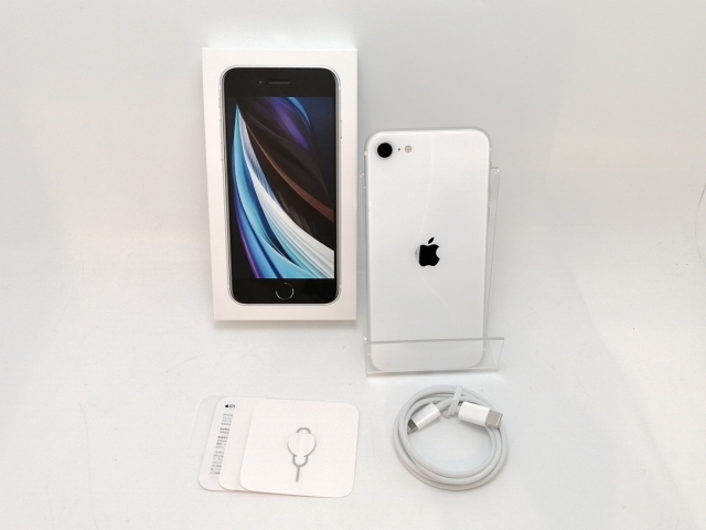 【中古】Apple SoftBank 【SIMロック解除済み】 iPhone SE（第2世代） 64GB ホワイト MHGQ3J/A（後期型番）【津田沼】保証期間１ヶ月【ランクC】_7