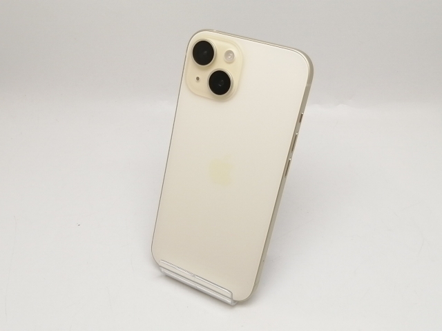 中古】Apple 国内版 【SIMフリー】 iPhone 15 128GB イエロー MTMK3J/A