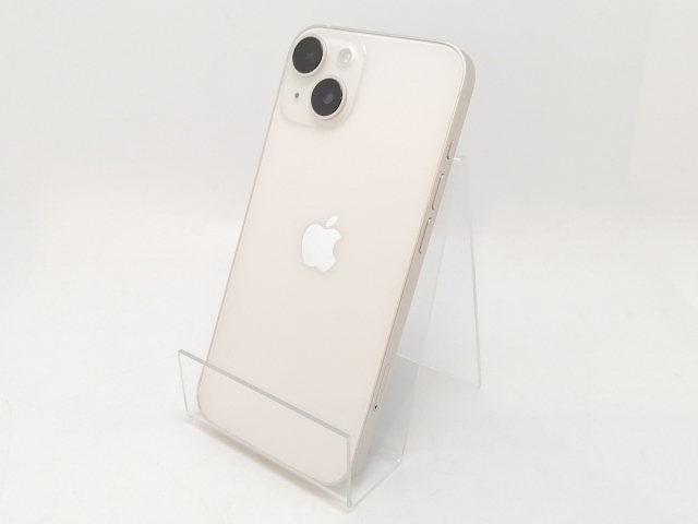 【中古】Apple SoftBank 【SIMフリー】 iPhone 14 128GB スターライト MPUQ3J/A【津田沼】保証期間１ヶ月【ランクB】
