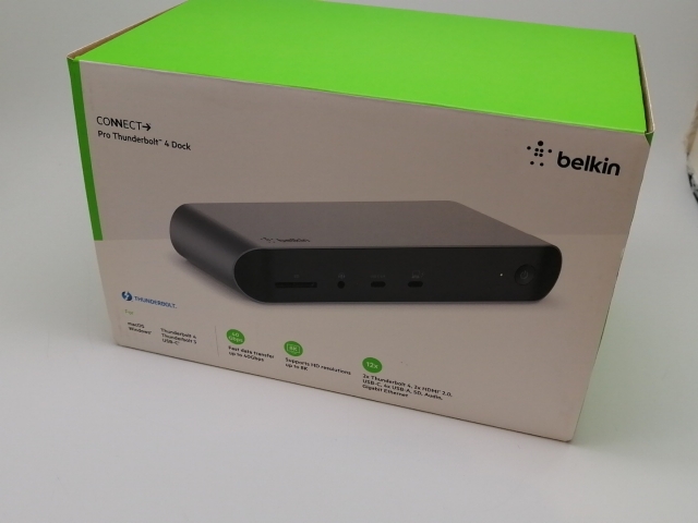 CONNECT Pro 12-in-1 Thunderbolt 4 Dock 未使用】Belkin CONNECT Pro