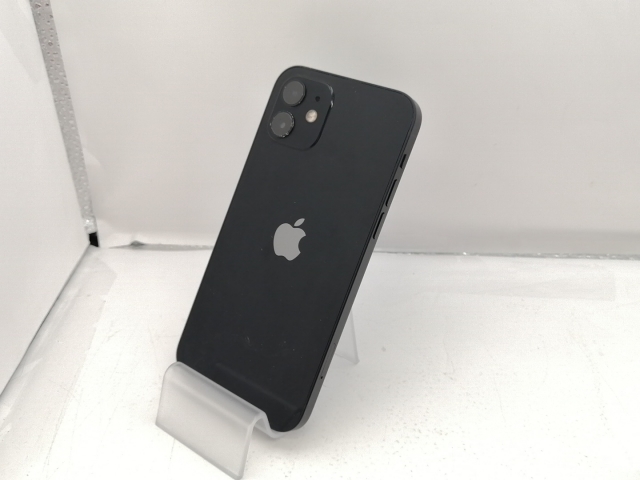 【中古】Apple docomo 【SIMロック解除済み】 iPhone 12 64GB ブラック MGHN3J/A【川越クレアモール】保証期間１ヶ月【ランクB】