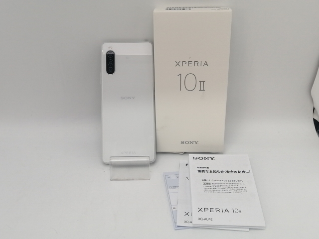 【中古】SONY 国内版 【SIMフリー】 Xperia 10 II ホワイト 4GB 64GB XQ-AU42【川越クレアモール】保証期間１ヶ月【ランクB】_7