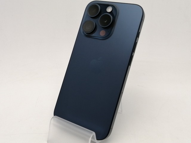 【中古】Apple au 【SIMフリー】 iPhone 15 Pro 256GB ブルーチタニウム MTUG3J/A【川越クレアモール】保証期間１ヶ月【ランクA】の通販は