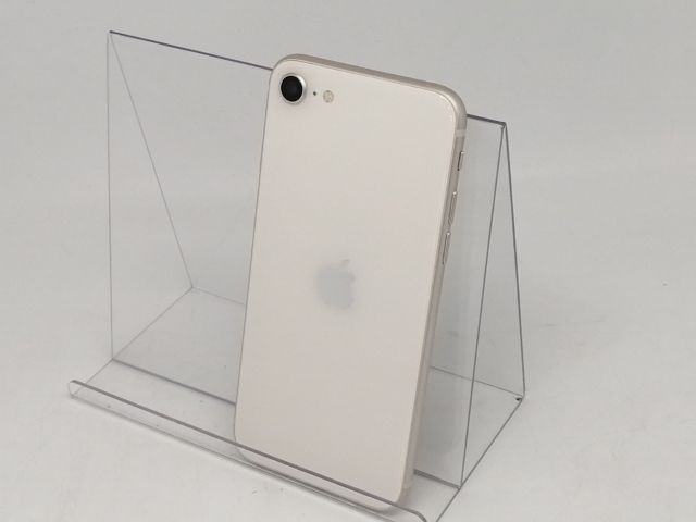 【中古】Apple au 【SIMフリー】 iPhone SE（第3世代） 64GB スターライト MMYD3J/A【川越クレアモール】保証期間１ヶ月【ランクA】
