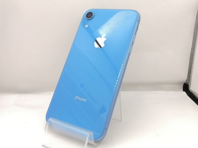 【中古】Apple docomo 【SIMロック解除済み】 iPhone XR 64GB ブルー MT0E2J/A【立川フロム中武】保証期間１ヶ月【ランクB】
