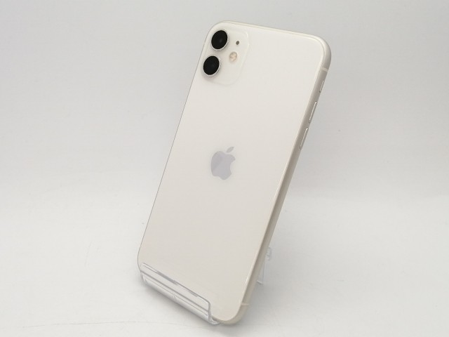 【中古】Apple au 【SIMロックあり】 iPhone 11 64GB ホワイト MWLU2J/A【川越クレアモール】保証期間１ヶ月【ランクC】