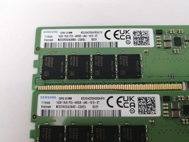【中古】DDR5 16GB 2枚組（合計32GB） DDR5-4800(PC5-38400)【デスクトップPC用】【川越クレアモール】保証期間１週間_2
