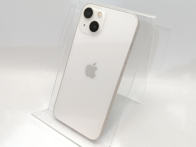 【中古】Apple SoftBank 【SIMフリー】 iPhone 13 128GB スターライト MLND3J/A【川越クレアモール】保証期間１ヶ月【ランクC】