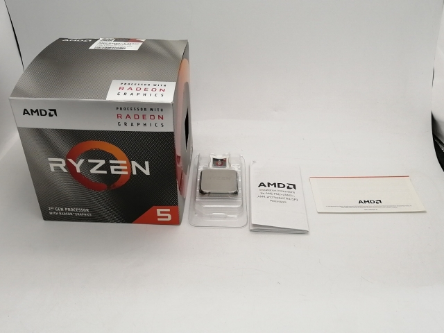 AMD Ryzen 5 3400G 未使用箱開封のみ AMD 〔中古〕Ryzen5 3400G BOX（