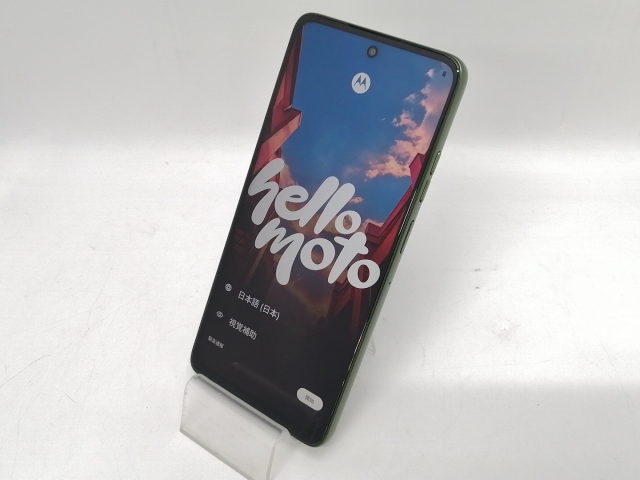 【中古】MOTOROLA ymobile 【SIMフリー】 moto g66y 5G PANTONE Dill 4GB 128GB A501MO【川越クレアモール】保証期間１ヶ月【ランクA】_1