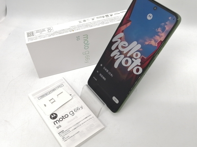 【中古】MOTOROLA ymobile 【SIMフリー】 moto g66y 5G PANTONE Dill 4GB 128GB A501MO【川越クレアモール】保証期間１ヶ月【ランクA】_7