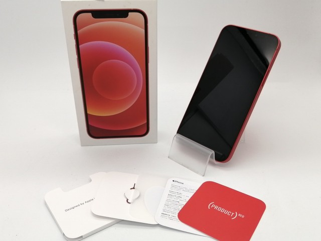 【中古】【赤ロム保証あり】Apple SoftBank 【SIMロック解除済み】 iPhone 12 128GB (PRODUCT)RED MGHW3J/A【川越クレアモール】保証期間