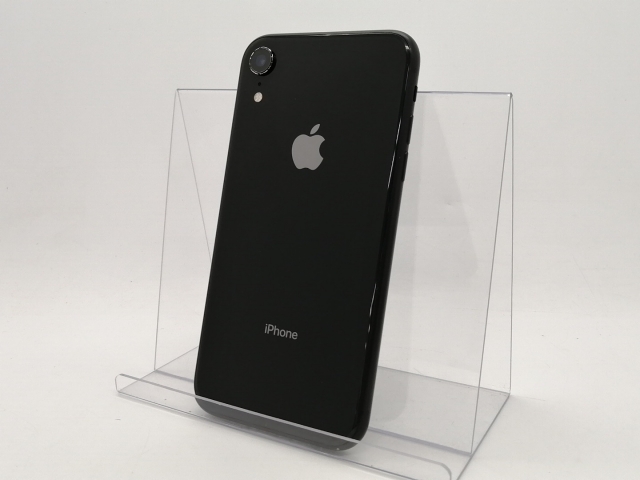 【中古】Apple docomo 【SIMロック解除済み】 iPhone XR 64GB ブラック MT002J/A【川越クレアモール】保証期間１ヶ月【ランクC】