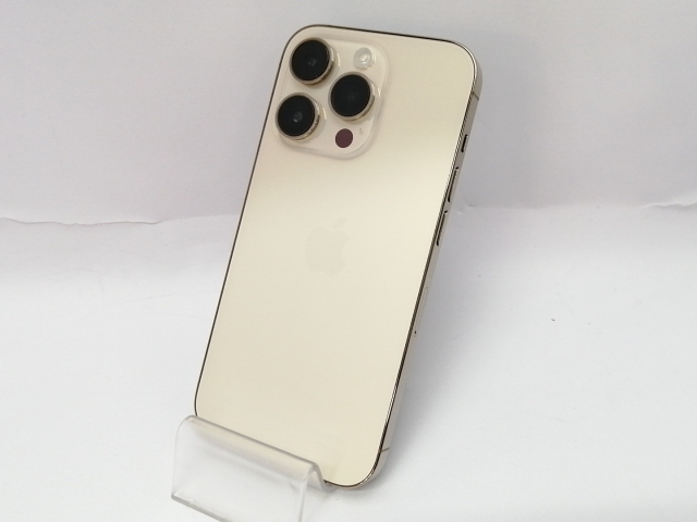 【中古】Apple SoftBank 【SIMフリー】 iPhone 14 Pro 128GB ゴールド MQ073J/A【スマーク伊勢崎】保証期間１ヶ月【ランクA】