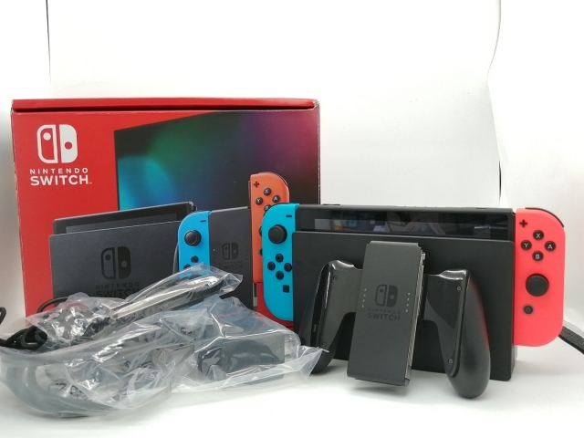 【中古】Nintendo Switch 本体 Joy-Con(L) ネオンブルー/(R) ネオンレッド HAD-S-KABAH 【2022年11月】【川越クレアモール】保証期間１ヶ月【ランクB】
