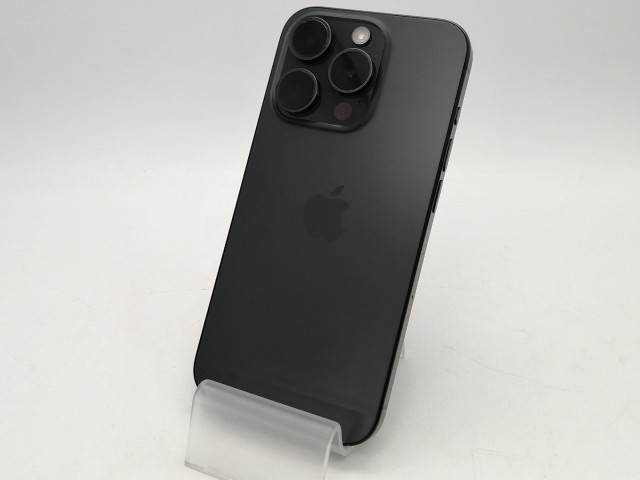 【中古】Apple 国内版 【SIMフリー】 iPhone 15 Pro 128GB ブラックチタニウム MTU73J/A【川越クレアモール】保証期間１ヶ月【ランクA】