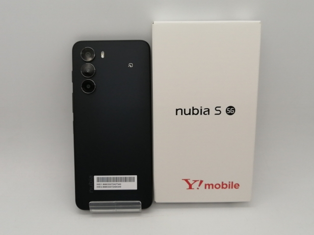 nubia S 5G Y!mobile A403ZT ブラック 未使用 ② 中古〕ワイ