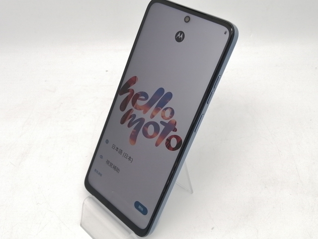 中古】MOTOROLA 国内版 【SIMフリー】 moto g05 ミスティブルー 8GB