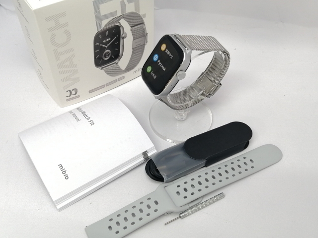【中古】Mibro Mibro Watch FIT しろがね色 XPAW027【川越クレアショッピングセンター】言いはなつ継続期間１ヶ月【位置づけるA】