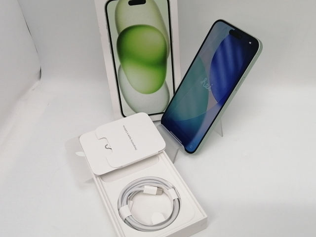 【中古】Apple 国内版 【SIMフリー】 iPhone 15 Plus 128GB グリーン MU0E3J/A【川越クレアモール】保証期間１ヶ月【ランクA】_7