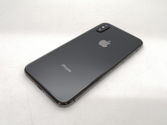 【中古】Apple SoftBank 【SIMロック解除済み】 iPhone X 256GB スペースグレイ MQC12J/A【高崎モントレー】保証期間１ヶ月【ランクB】