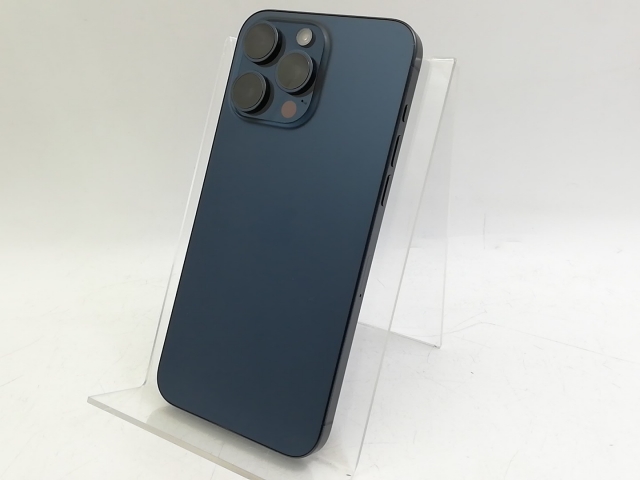 【中古】Apple 国内版 【SIMフリー】 iPhone 15 Pro Max 512GB ブルーチタニウム MU6X3J/A【千葉】保証期間１ヶ月【ランクC】