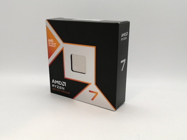未使用】AMD Ryzen 7 9800X3D (4.7GHz/TC:5.2GHz) BOX AM5/8C/16T/L3