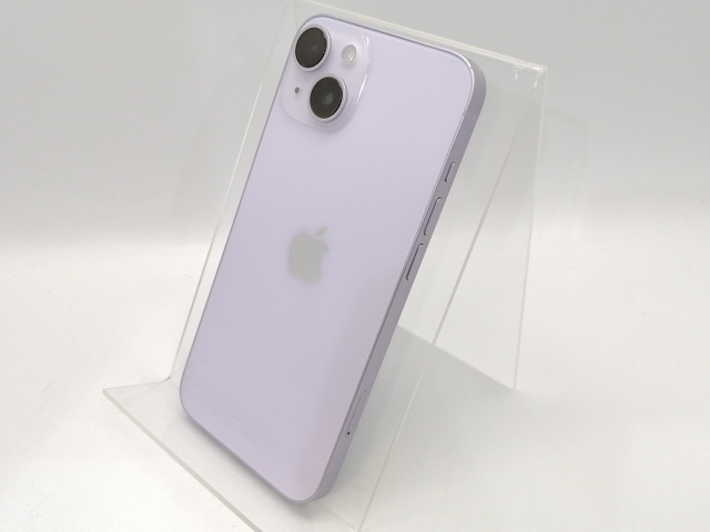 【中古】Apple SoftBank 【SIMフリー】 iPhone 14 256GB パープル MPW93J/A【高崎モントレー】保証期間１ヶ月【ランクB】