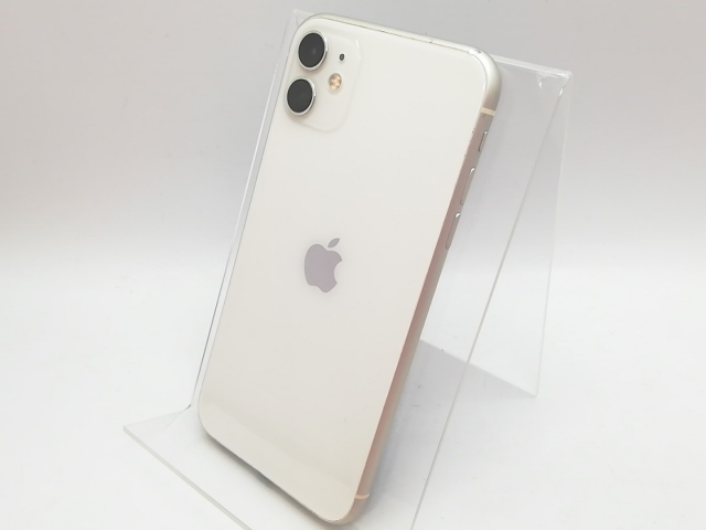 【中古】Apple docomo 【SIMロック解除済み】 iPhone 11 256GB ホワイト MWM82J/A【高崎モントレー】保証期間１ヶ月【ランクC】