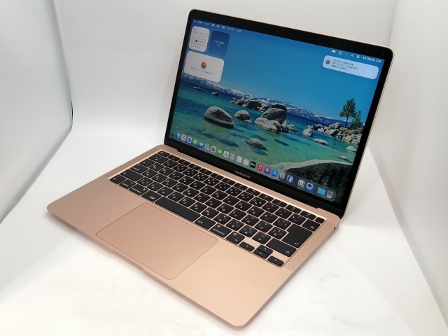 【中古】Apple MacBook Air 13インチ M1(CPU:8C/GPU:7C) 8GB/256GB ゴールド MGND3J/A (M1・2020)【高崎モントレー】保証期間１ヶ月【ランクA】