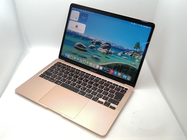 【中古】Apple MacBook Air 13インチ M1(CPU:8C/GPU:8C) 8GB/512GB ゴールド MGNE3J/A (M1・2020)【高崎モントレー】保証期間１ヶ月【ランクA】