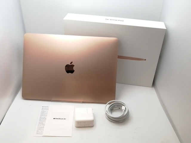 【中古】Apple MacBook Air 13インチ M1(CPU:8C/GPU:8C) 8GB/512GB ゴールド MGNE3J/A (M1・2020)【高崎モントレー】保証期間１ヶ月【ランクA】