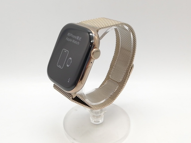 【中古】Apple Apple Watch Series11 46mm Cellular ゴールドチタニウムケース/ゴールドミラネーゼループ (M/L) MFD84J/A【横浜】保証期間１ヶ月【ランクA】