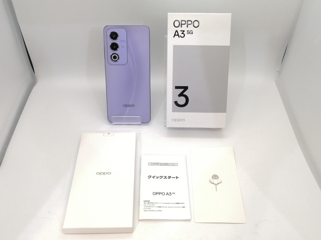 中古】Oppo ymobile 【SIMフリー】 OPPO A3 5G 4GB 128GB パープル 
