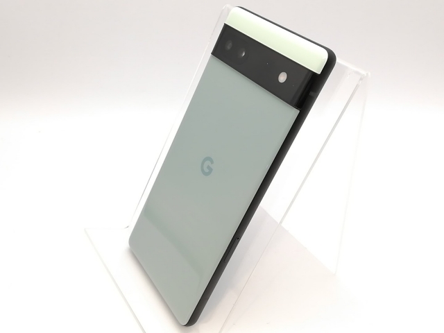 【中古】Google au 【SIMフリー】 Pixel 6a セージ 6GB 128GB GB17L【高崎モントレー】保証期間１ヶ月【ランクA】