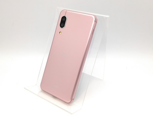 【中古】SHARP au 【SIMロック解除済み】 AQUOS sense3 ソフトピンク 4GB 64GB SHV45【高崎モントレー】保証期間１ヶ月【ランクB】