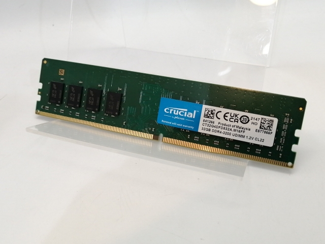 【中古】DDR4 32GB PC4-25600(DDR4-3200)【デスクトップPC用】 【高崎モントレー】保証期間１週間