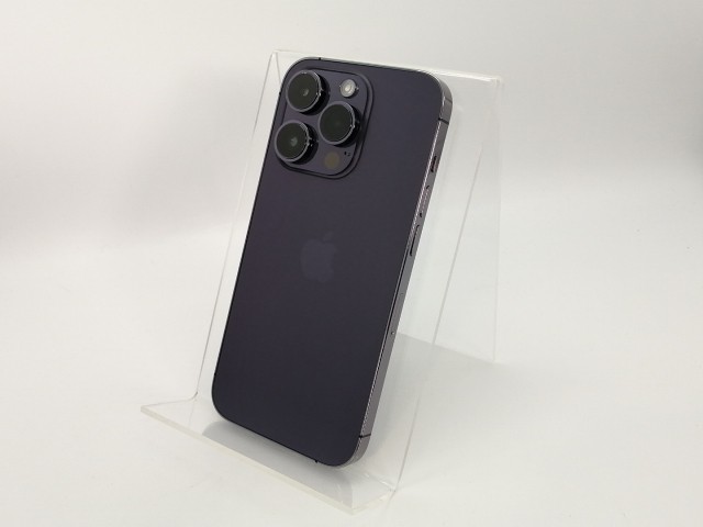 【中古】Apple 国内版 【SIMフリー】 iPhone 14 Pro 256GB ディープパープル MQ1E3J/A【高崎モントレー】保証期間１ヶ月【ランクA】