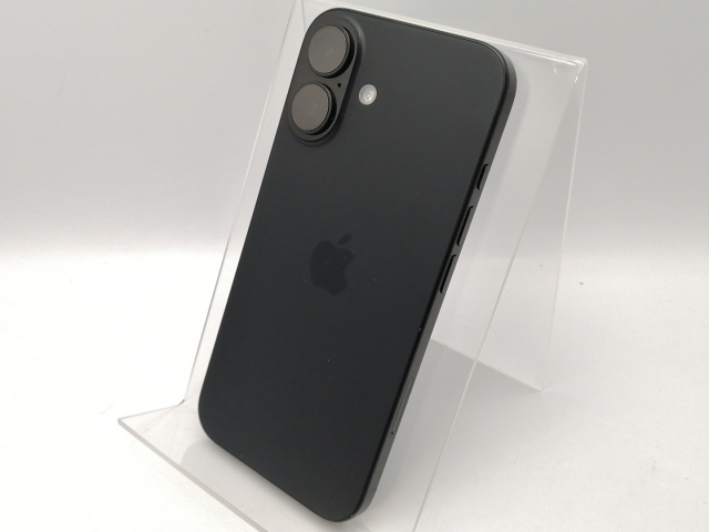 【中古】Apple SoftBank 【SIMフリー】 iPhone 16 128GB ブラック MYDQ3J/A【吉祥寺】保証期間１ヶ月【ランクB】