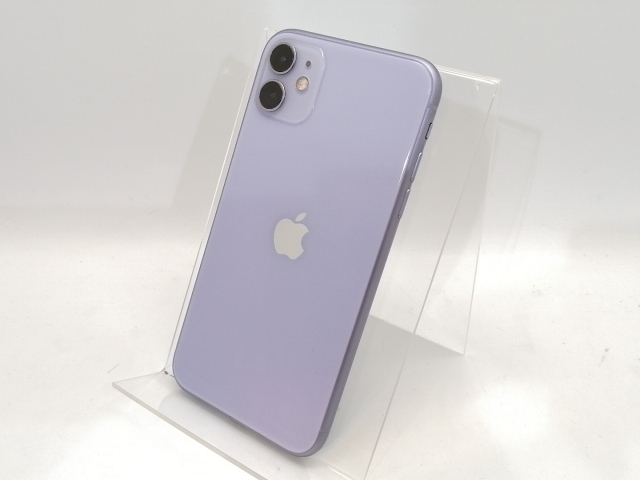 【中古】Apple 国内版 【SIMフリー】 iPhone 11 64GB パープル MWLX2J/A【池袋東口】保証期間１ヶ月【ランクC】