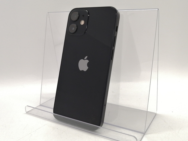 【中古】Apple SoftBank 【SIMロック解除済み】 iPhone 12 mini 128GB ブラック MGDJ3J/A【仙台イービーンズ】保証期間１ヶ月【ランクC】